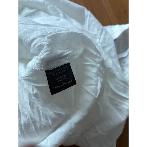 Jenni Kayne White Long Sleeve Button Front V Neck Maxi Dress Size Small - Picture 4 of 6